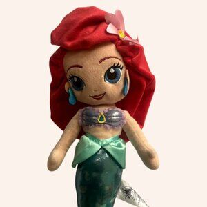 Authentic Disney Store The Little Mermaid Ariel Plush Doll Stuffed Princess